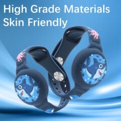 适用苹果Airtag保护套儿童卡通手环防水表带防丢器定位器硅胶腕带