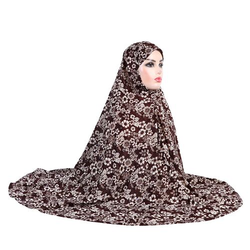 Plus Size 3XL Floral Head Scarf Malaysian Cotton Scarf Arabic Scarf Hat Sun Protection