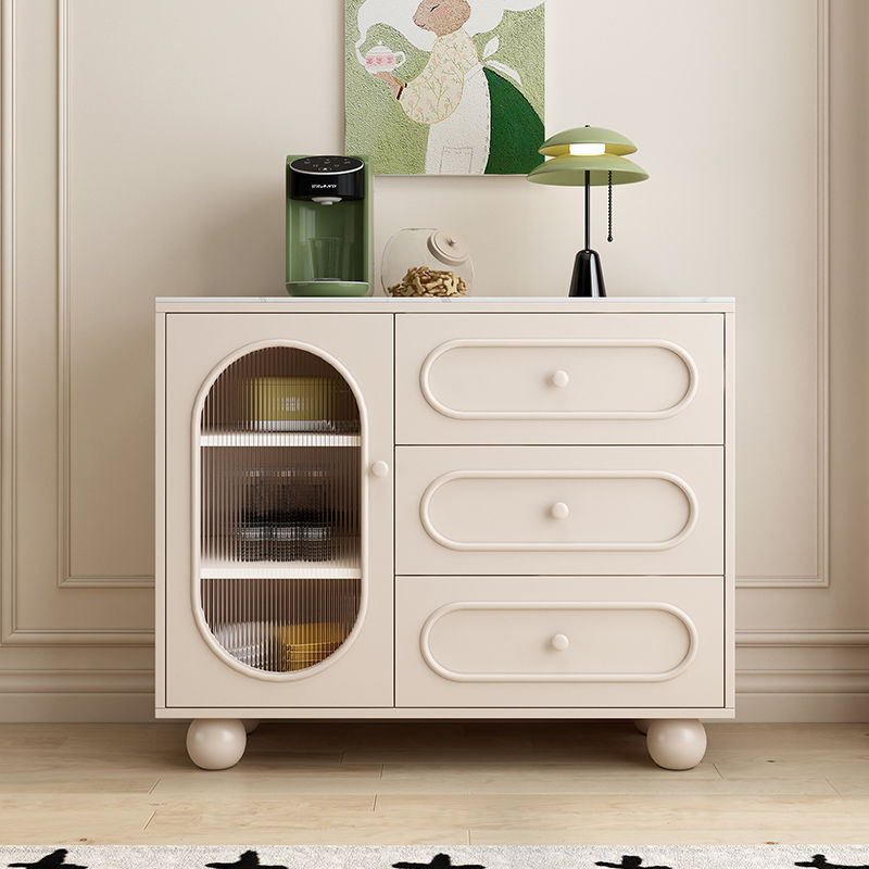 Solid Wood Sideboard Cream Style Cupboard Living Room Cabinet Storage Cabinet Storage Cabinet Home Cabinet Tea Cabinet Cupboard