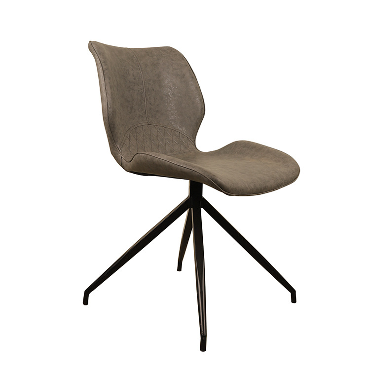 Casa moderno minimalista italiano nórdico de lujo ligero restaurante respaldo relajado chat maquillaje hierro forjado taburetes de hotel comedor silla image 1