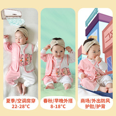 Baby vest spring and summer baby thin baby jacket newborn clothing set children's jacket one piece dropshipping