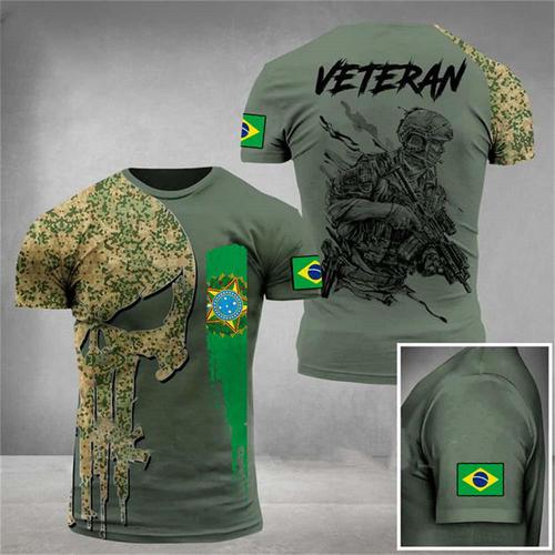  Brazil Men's T-Shirt Brazilian Soldier-Army-Veteran Couple