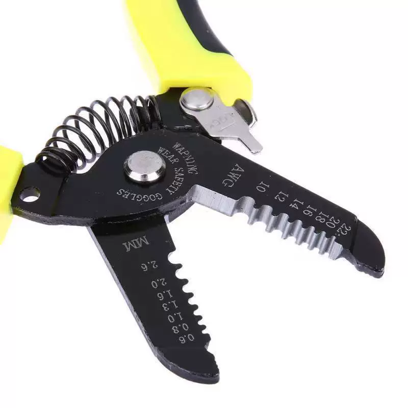 Dipping wire tongs Shaowei high -carbon steel PVC double -color handle peeling 7 -inch sawtooth stripped clamp wholesale