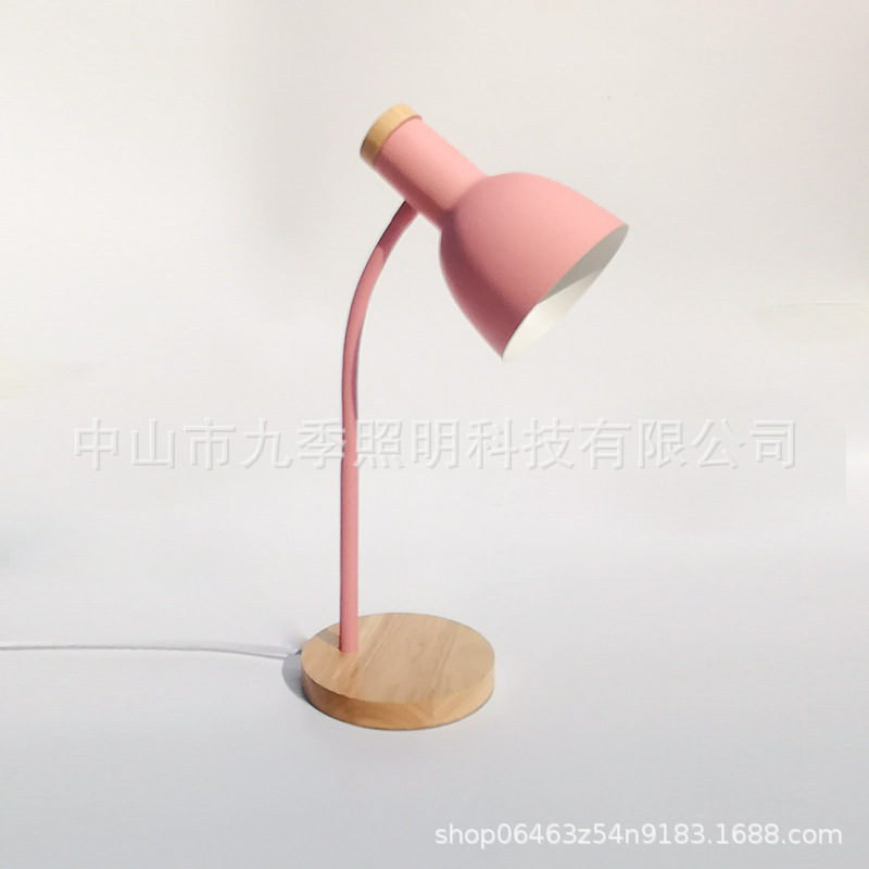 Lámpara de escritorio LED nórdica, protección ocular, luz cálida para estudio, dormitorio o lectura