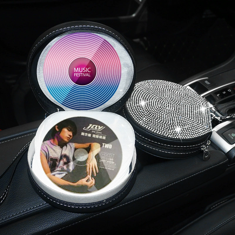 Автомобильная алмазная сумка CD с алмазной сумкой для хранения компакт-дисков