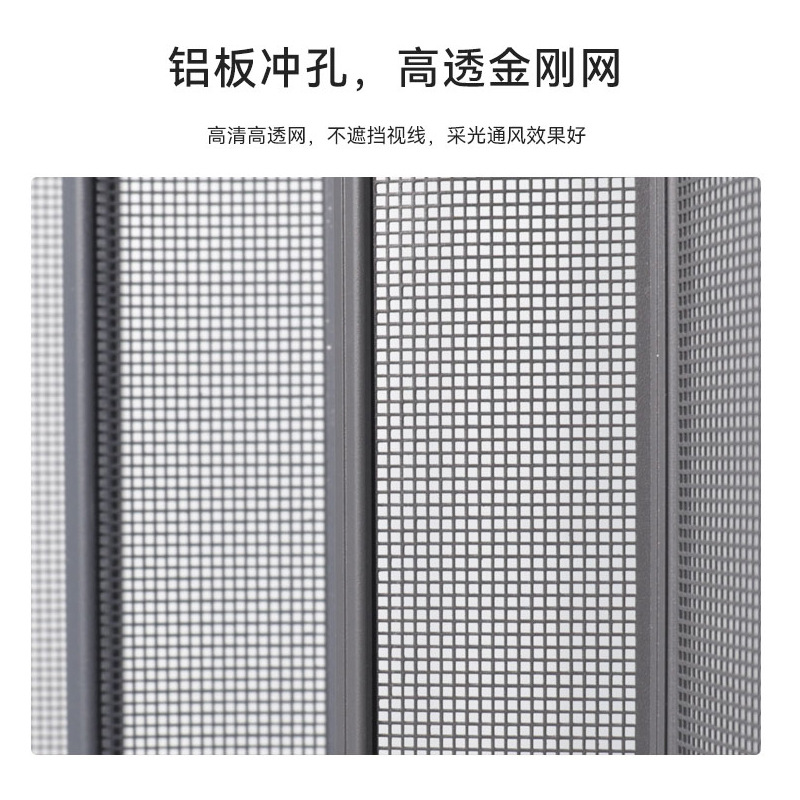 Puerta Corredera de Aleación de Aluminio, Cortina de Puerta Autoadhesiva sin Taladro con Cierre Magnético para Uso Doméstico, Puerta y Ventana a Prueba de Insectos
