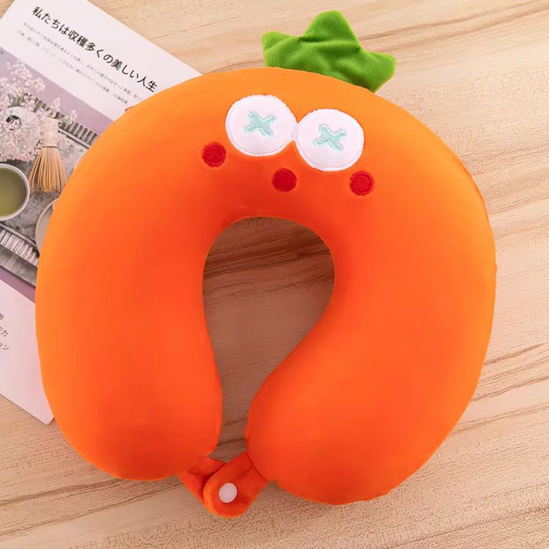Cartoon U almohada almohada de cuello almohada de columna cervical almohada de avión siesta memoria almohada de cuello almohada de algodón fabricante de regalos portátiles comercio exterior