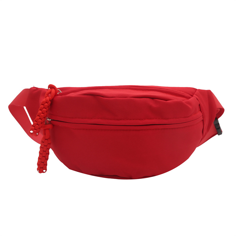Bolso de hombro casual de lona 2026 verano nuevo estilo de tramo oblicuo bolso de pecho deportivo simple versátil bolso de moda de mujer