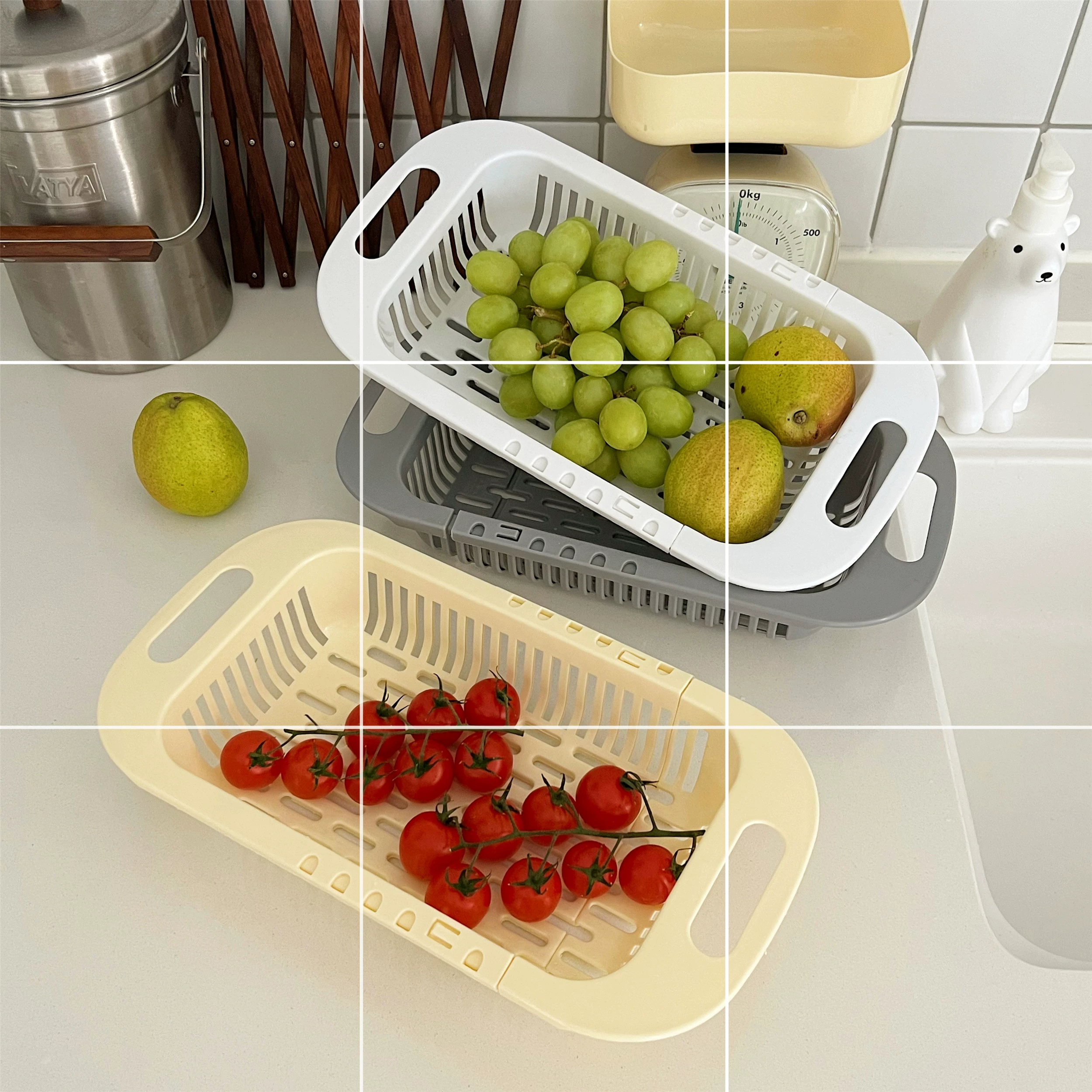 Простая выдвижная мойка Ins-Free для кухни, полка для хранения, умывальник, пластиковая чаша, сливная полка, сливная полка, сливной умывальник