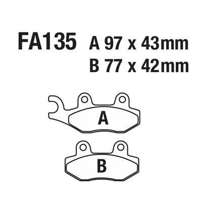 pad ATV ATV FA135 – Tormoz supportları