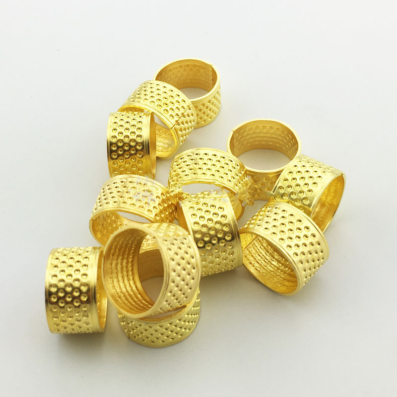 Household Thickened Thimble Adjustable Vintage Thimble Finger Set Handmade Wedding Thimble Hoop Sewing Low Ring DIY Tool