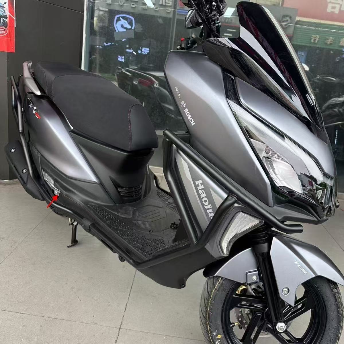 Factory Direct Sales for Foreign Trade Export Suitable for Haojue Adx125 Bumper Hj125T-58/58A Anti-Fall Carbon Steel Guard