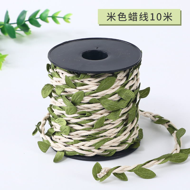 Mori adornos colorido cuerda de cáñamo hecho a mano material de bricolaje deja cuerda de ratán pared decorativa tejida a mano creativa