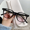 Summer trend brand retro glasses solar-powered, fashionable sunglasses for beloved, 2022 years, Korean style