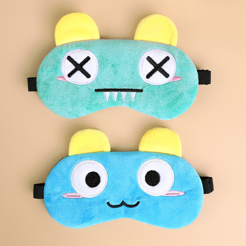 Summer Ice Cold Eye Mask, Cute Children Embroidered Ice Pack Eye Mask, Adult Light Blocking Adjustable Strap Eye Mask, Wholesale