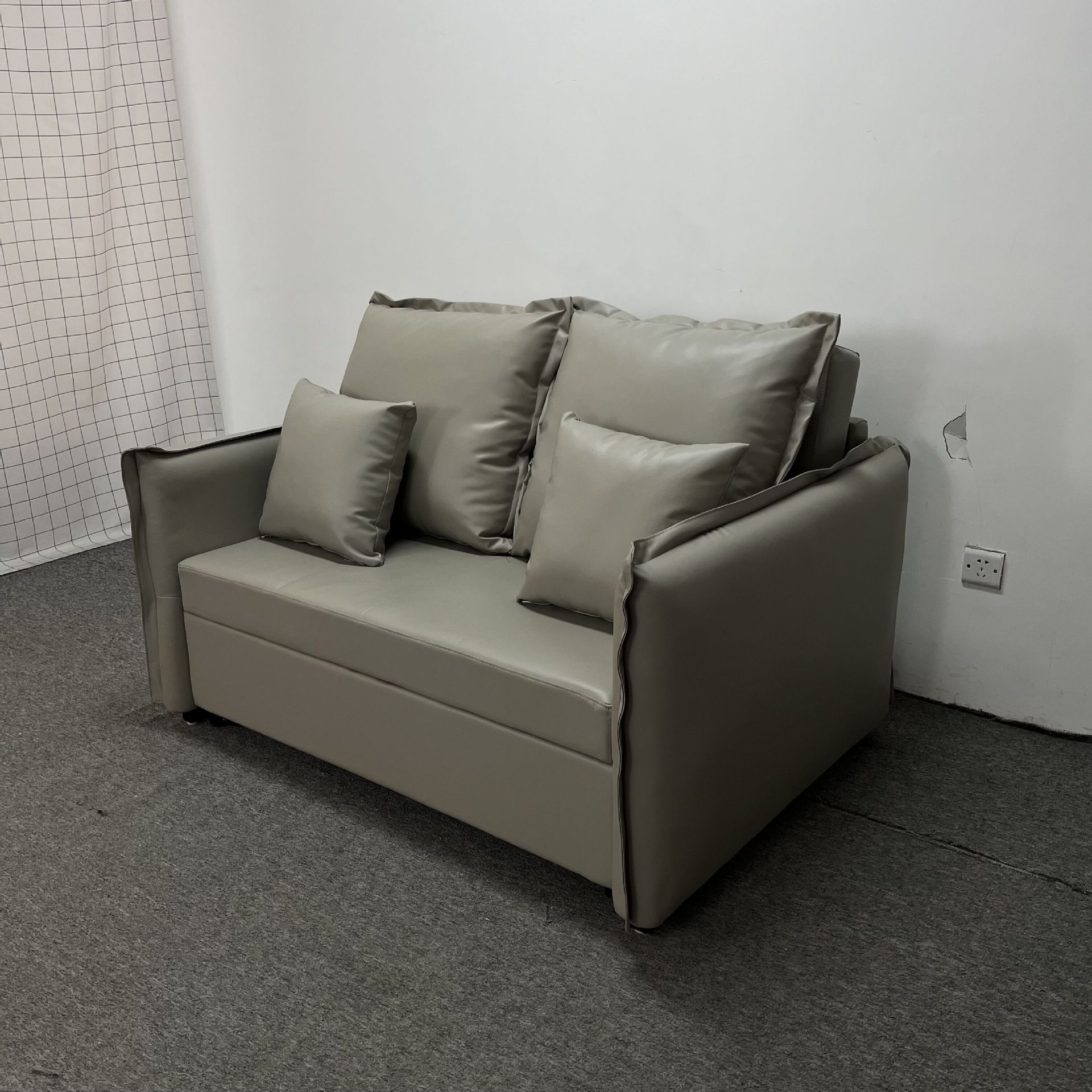 Sofá cama multifuncional plegable extraíble sala de estar dormitorio pequeño sofá cama sofá de cuero sofá