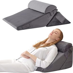 Cross-Border Flip Cushion Wedge Pillow Memory Foam Anti-Vomiting Esophageal Reflux Nap Bedside Backrest Cushion Multifunctional