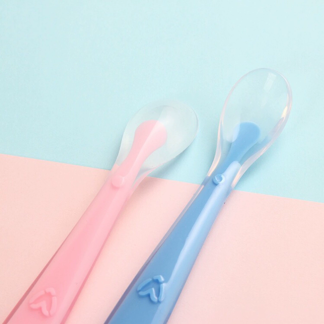 Фабрика прямой ребенок силиконовая ложка детское питание Дополнение ложка рисовая паста ложка ребенок ест ложка посуда ложка