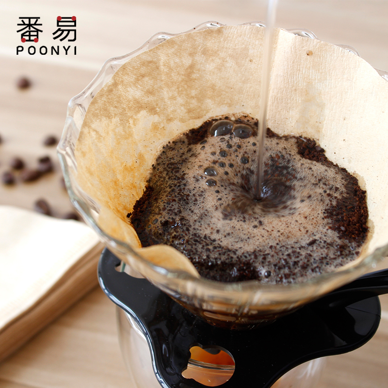 R9DC咖啡滤纸咖啡粉过滤袋冲泡扇形手冲滴漏式一次性家用美式机大