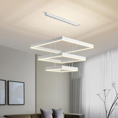 Nordic Modern Minimalist Seamless Spliced Eye-Care Lamp, Long Strip Light for Shopping Malls, Living Rooms, and LED Pendant Lights for Restaurants
