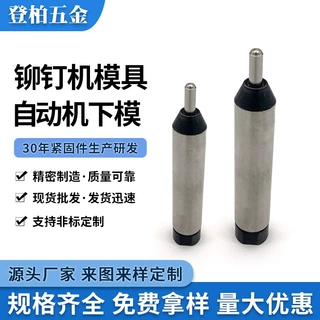 铆钉机模具铆钉自动机下模圆头扁头铁半空心尾孔中空钉现货国标
