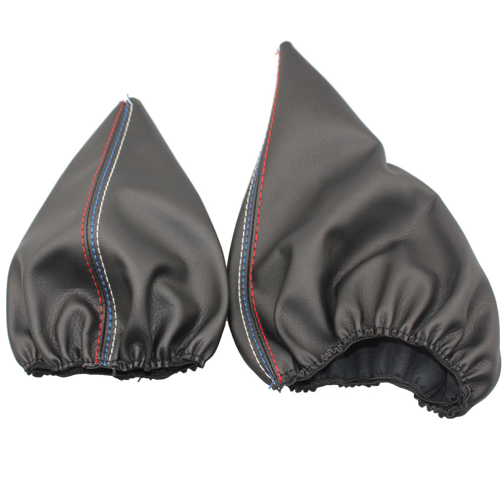 Venta al por mayor de cubierta antipolvo para coche adecuada para BMW, accesorios de cubierta de freno de mano de tres líneas, accesorios de cubierta de cuero de palanca de cambios de alta calidad image 6
