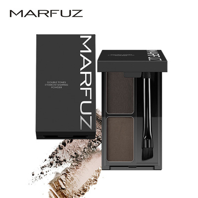 立體造型眉粉  防汗不易脫色易上色自然持妝雙色眉粉MF-808