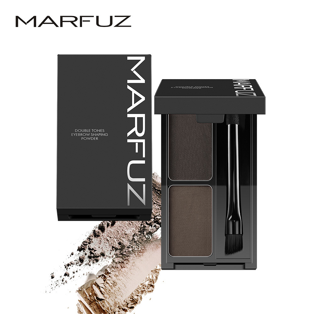 立體造型眉粉  防汗不易脫色易上色自然持妝雙色眉粉MF-808
