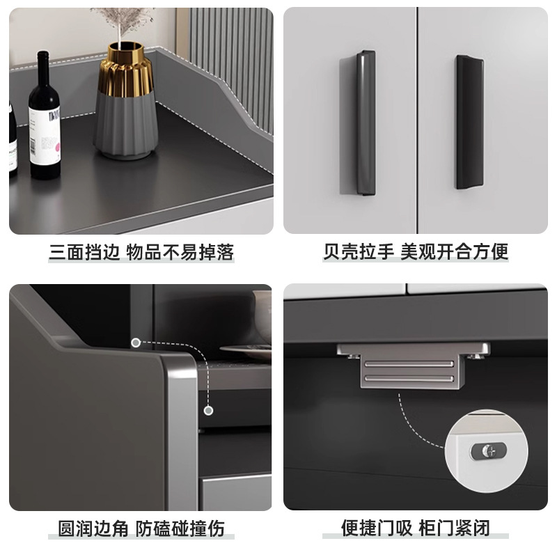 Gabinete de té, armario de almacenamiento, armario de comedor moderno y simple, sala de estar contra la pared, armario de almacenamiento, armario de comedor