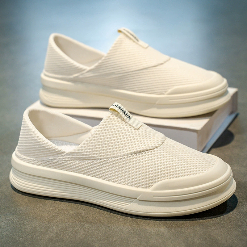 Мужские повседневные кроссовки, плоские, универсальные, модные, простые, однотонные, дышащие, в корейском стиле, удобные.