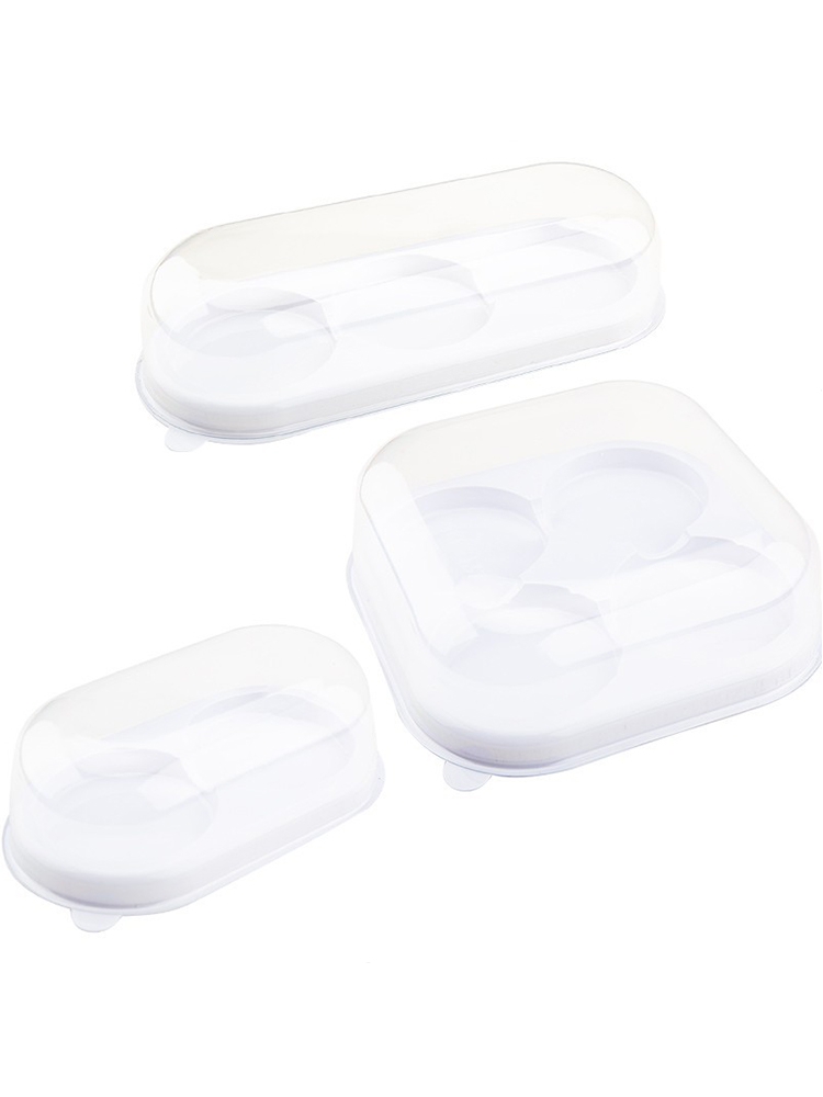 Caja de embalaje de torta de huevo desechable 2 / 3 / 4 / 6 cápsulas de papel portugués dos cajas de embalaje al por mayor