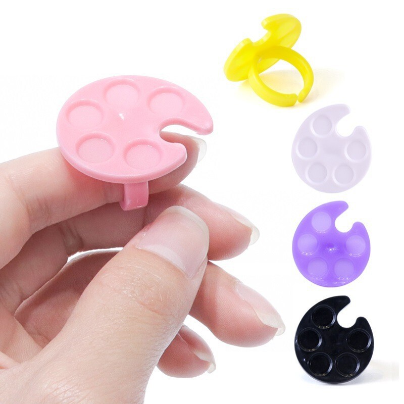 10 Pieces in a Pack of Manicure Tools, Round Ring Palette, Nail Polish Painting Pigment Mini Palette 10 Pieces in a Pack of Manicure Tools, Round Ring Palette, Nail Polish Painting Pigment Mini Palette