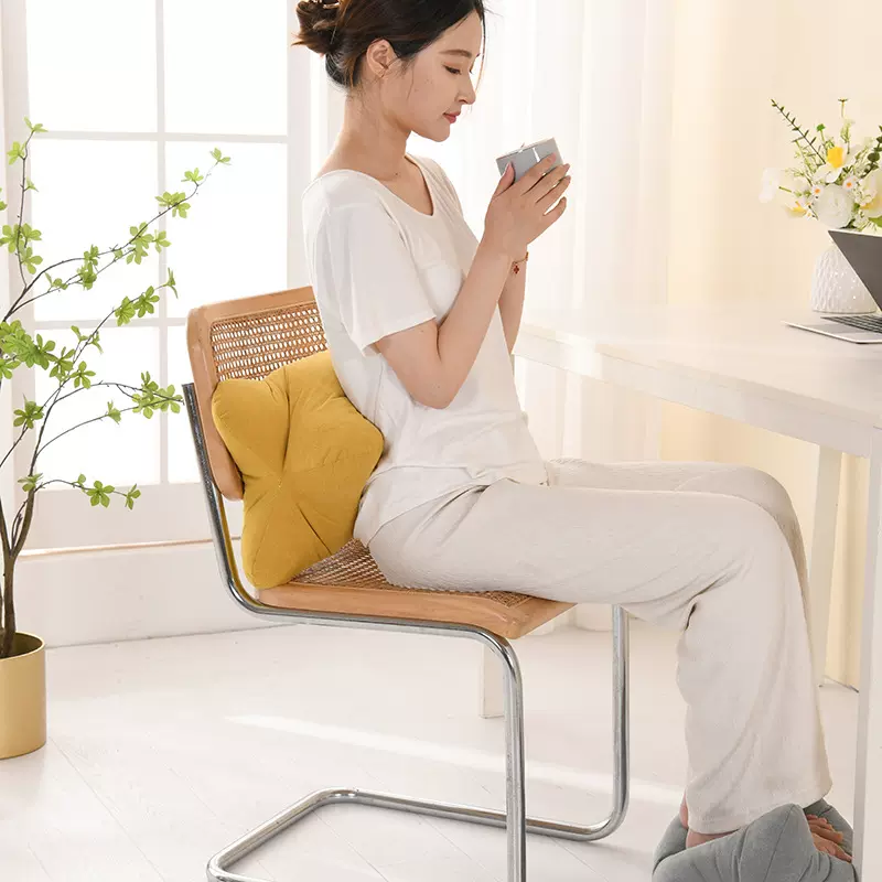 护颈椎骨头枕床头抱枕办公室久坐座椅腰枕午休护腰靠垫脚垫抬腿枕