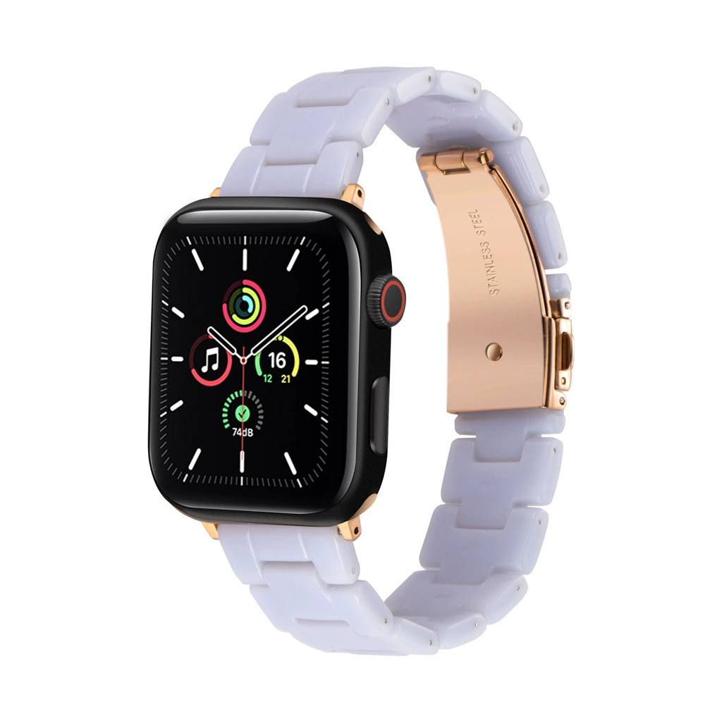 Подходит для ремешка Apple Watch8, новый ремешок из смолы Aurora для iWatch4567 и ремешка Apple SE Phantom Tibetan.