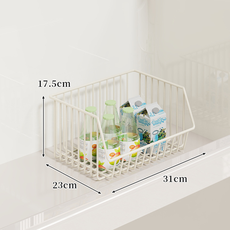 冰柜内部置物架可叠加隔层架子吊篮食品收纳筐冰箱多层分隔框神器|undefined