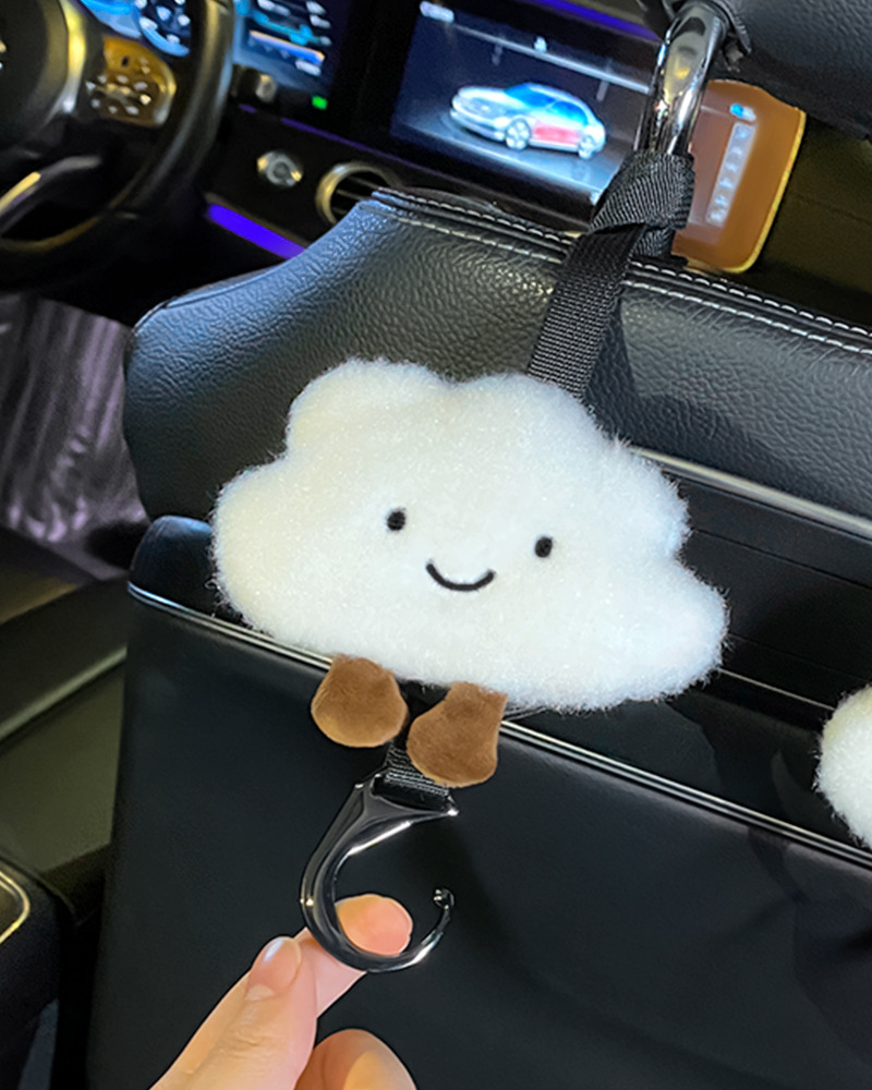 Asiento de automóvil, respaldo trasero, gancho pequeño, asiento de automóvil, lindo, gancho de asiento integrado en el automóvil, mujer de primera fila