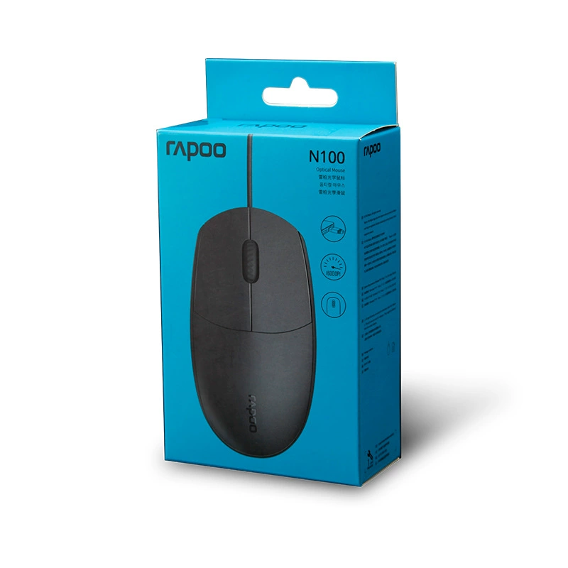 Проводная мышь Leibo N100 USB для ноутбука внешняя мышь разъёмы подключение и использование удобное скольжение мыши