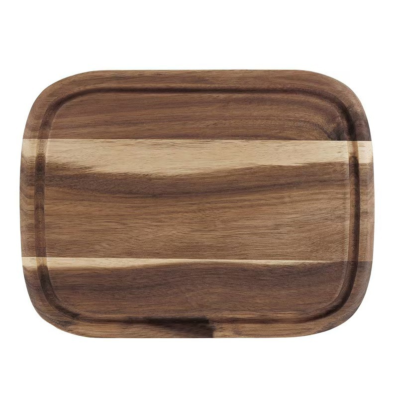 Tablero de cortar de madera de acacia Tablero de cortar de madera maciza Tablero de cortar de frutas y verduras Tablero de cortar Tablero de cortar con mango de madera de acacia Tablero de cortar pizza Tablero de bistec