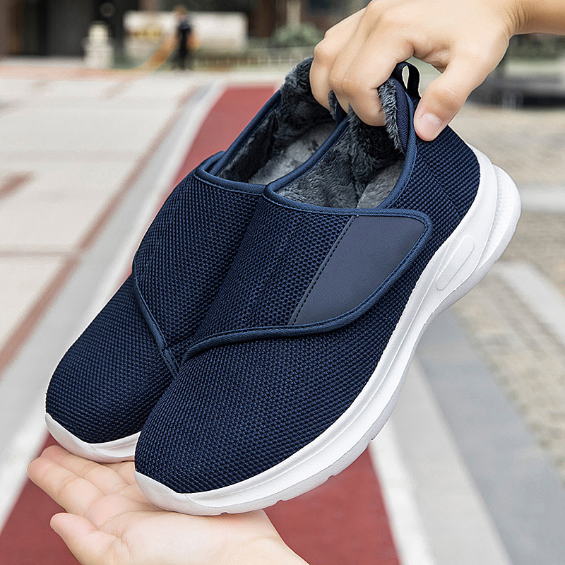 Zapatos de madre relajados en otoño e invierno, zapatos de ocio para mujeres, mediana edad y ancianos, zapatos ligeros y cálidos para ancianos, zapatos para parejas transfronterizas