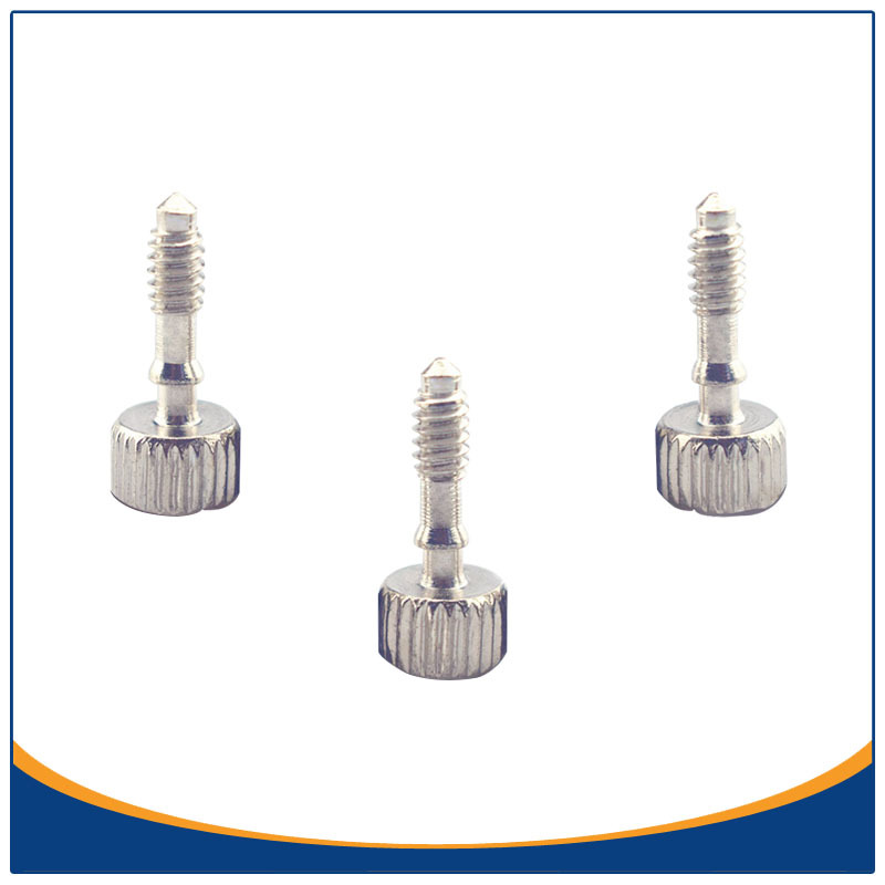 6#-32圆柱头直纹滚花不脱出螺丝东莞厂家直销 电脑机箱手紧螺钉