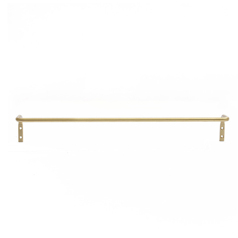 Spot minimalist brass towel bar kitchen bathroom bathroom wall hanging pole single pole Spot minimalist brass towel bar kitchen bathroom bathroom wall hanging pole single pole