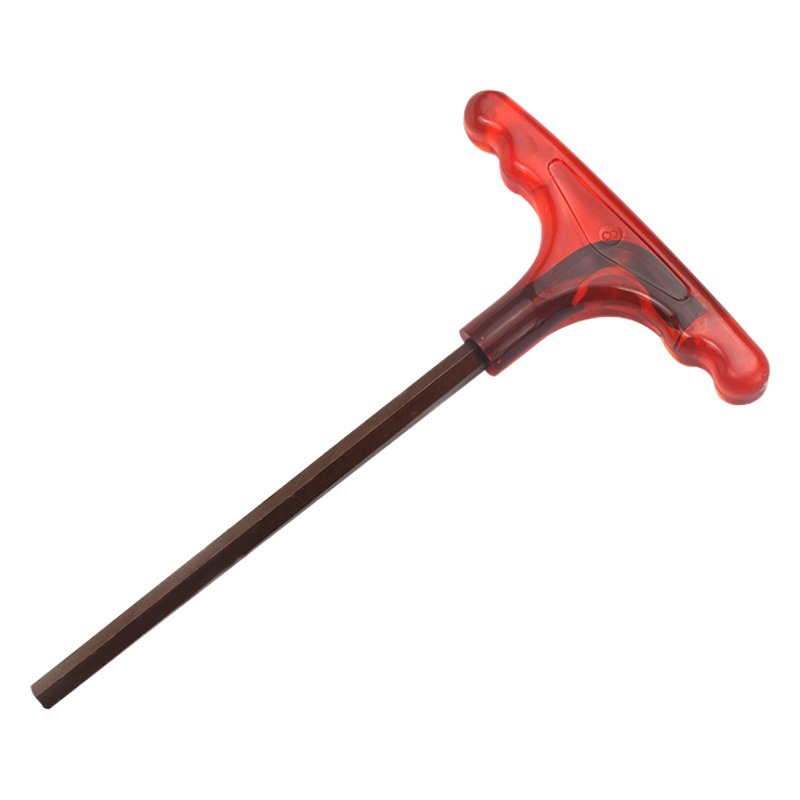 Weihao S2 mango de goma llave hexagonal t-tipo Super duro agarre de cabeza plana 7 muleta llave alargada al por mayor en forma de destornillador