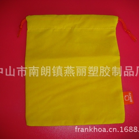 本厂供应车缝小绒布袋子可印刷四色LOGO棉布袋帆布袋