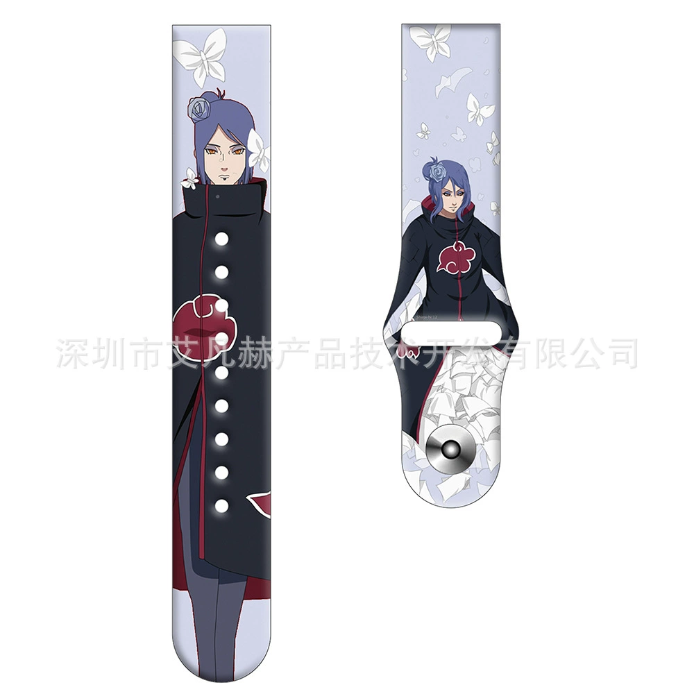 Naruto, samsung, huawei, silicone watch strap, 22mm