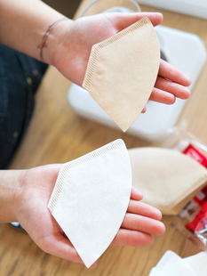Coffee Filter Paper Fan-Shaped Hand-Brewed Coffee Filter Paper Hand-Ground Coffee Powder Funnel Filter Cup Coffee Paper