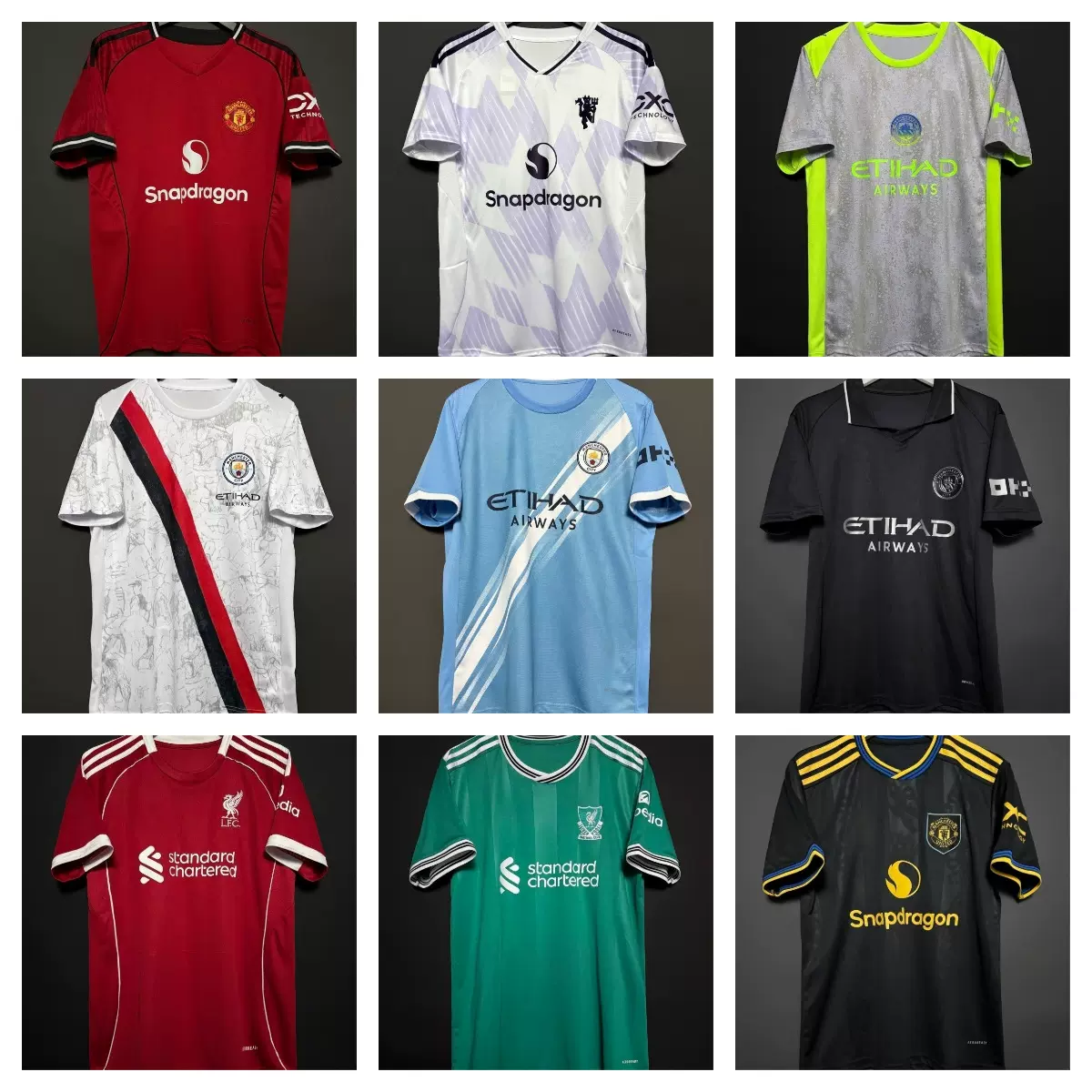 2526球迷英超联赛曼城曼联切尔西阿森纳利物浦足球服运动成人包邮