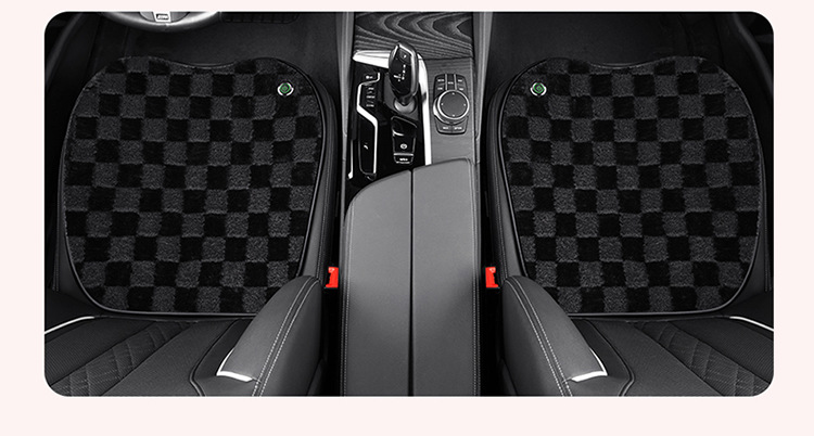 Winter Warm Plush Car Seat Cushion Car 5V USB Heating Pad Main and Passenger Single Seat Anti-Slip Office Seat Cushion