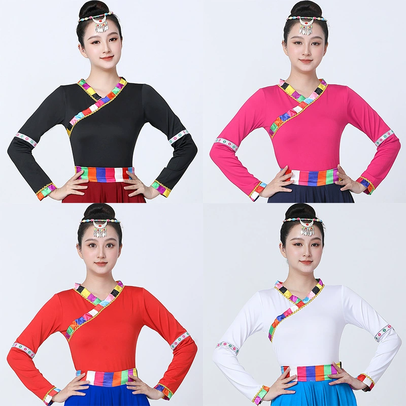 Национальный стиль тибетский танцевальный костюм женский сценический спектакль