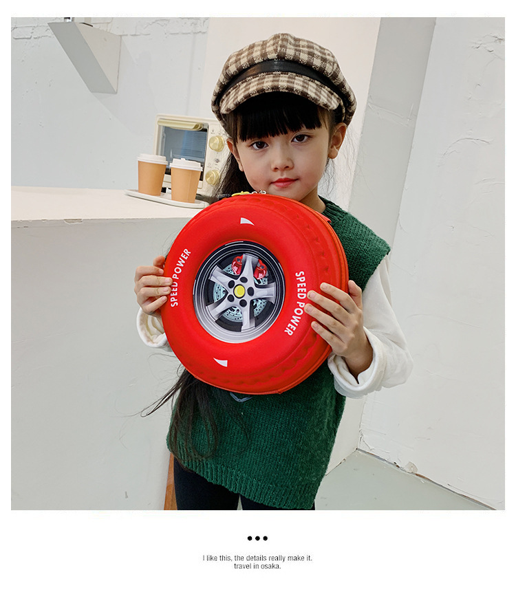 2022 Spring New stylish and high-quality tire bag, Korean style simple and fashionable casual handbag, crossbody children's schoolbag undefined