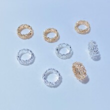 14K����ɫ�Ƕ�ʯ�U�ո���ȦȦ����diy����朶��Ʒ�������